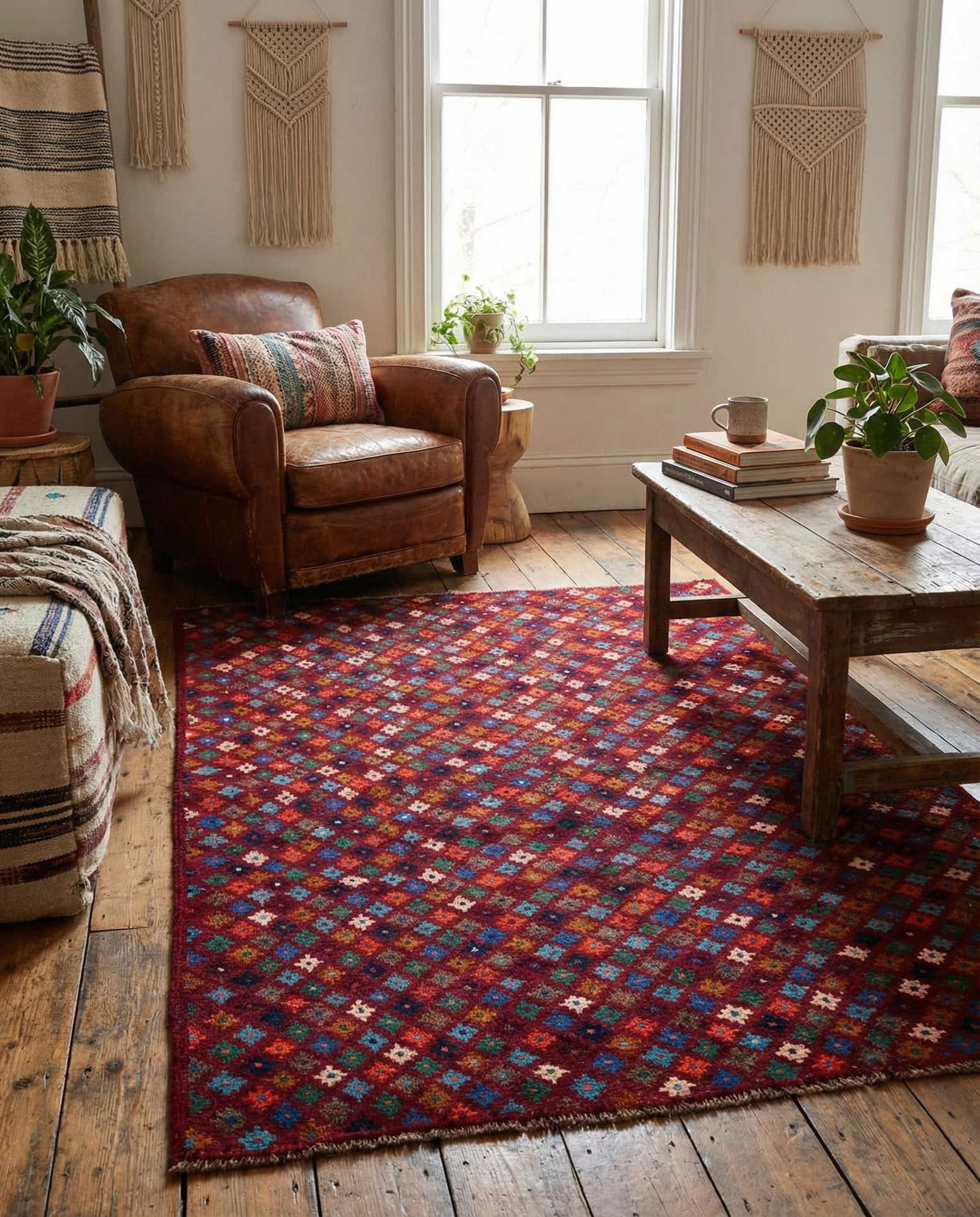4' x 6' 1 Hand Knotted Balouch Wool Rug