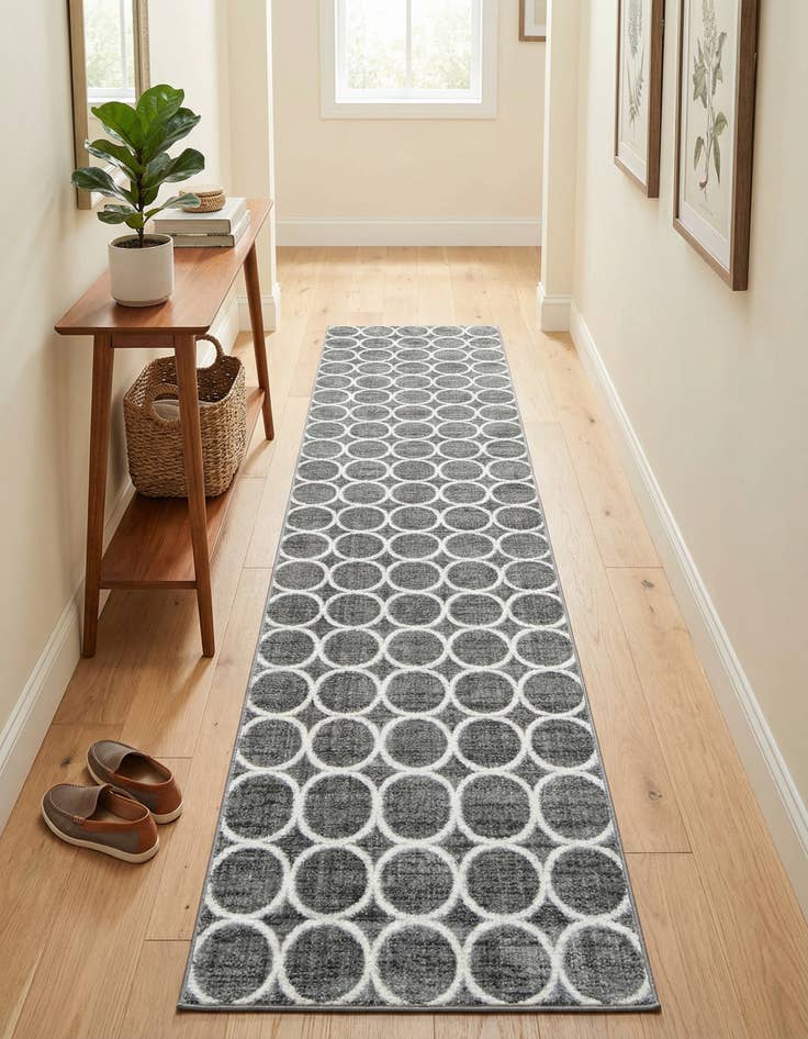 Detail image of 3' x 19' 8 Lattice Trellis Runner Rug