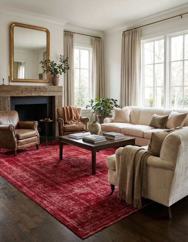 Detail image of 9' 6 x 12' 3  Hand Knotted Ultra Vintage Persian Wool Rug