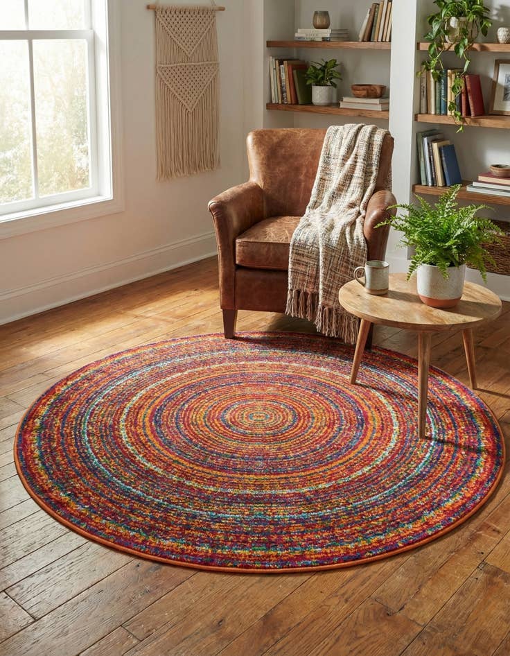 Detail image of  4' x 4' Calypso Round Rug