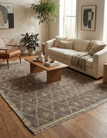 5' 8 x 8' 5 Hand Knotted Modern Ziegler Wool Rug