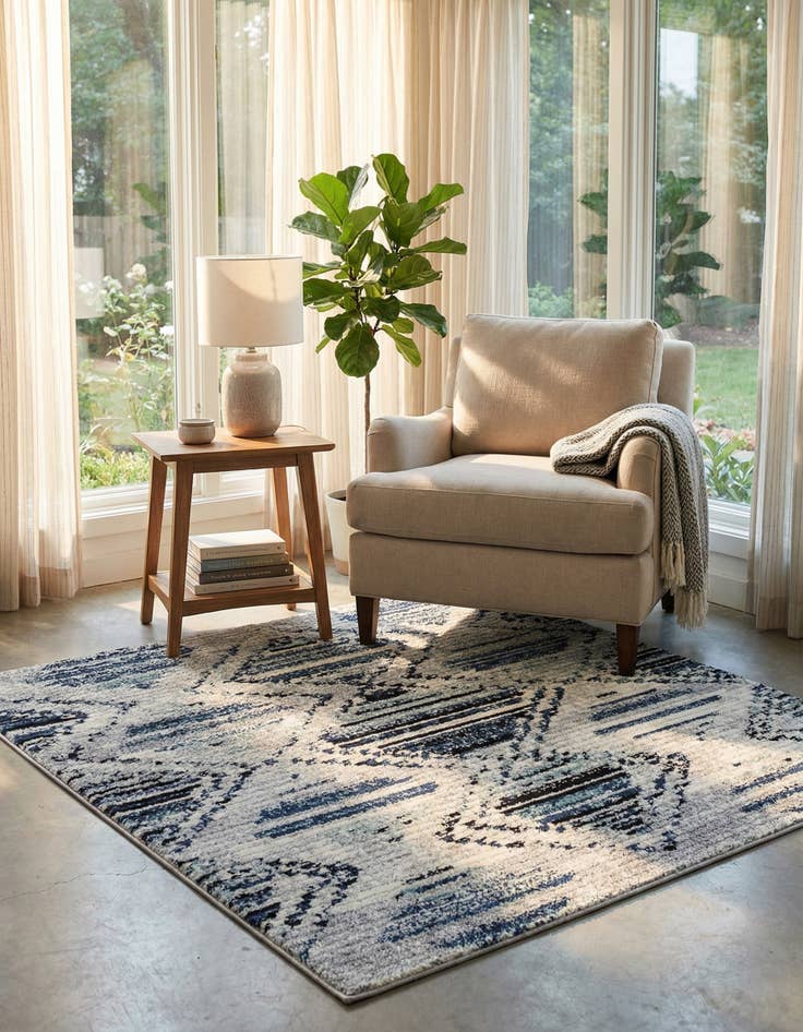 Detail image of 5' 3 x 5' 3 Tagine Square Rug