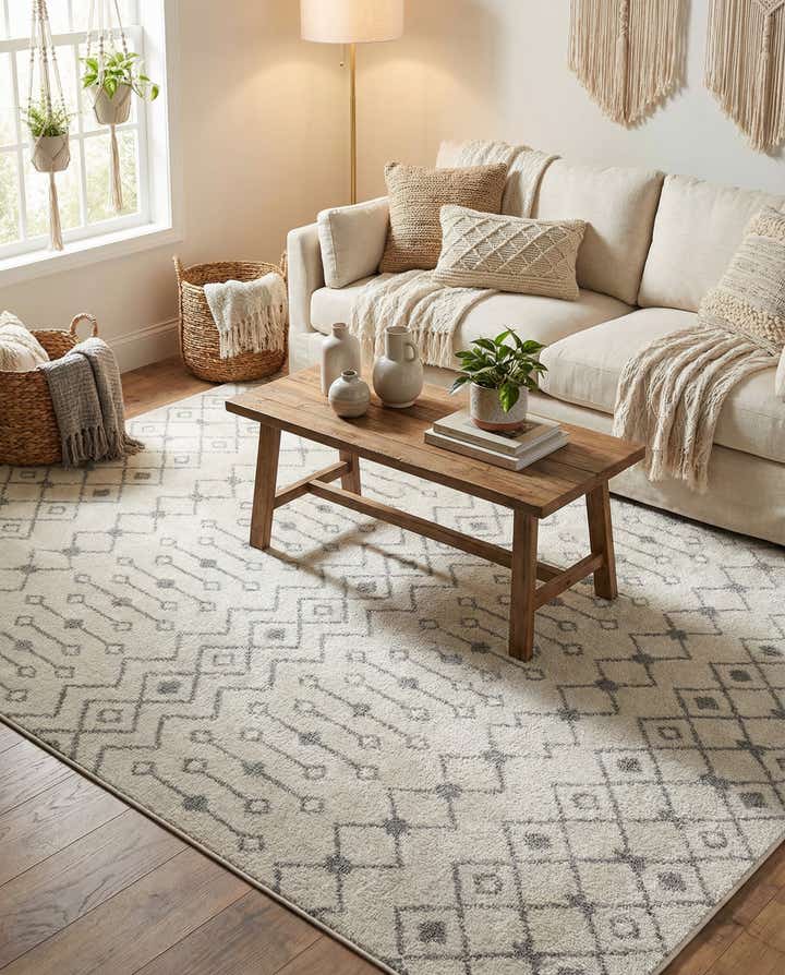 6' x 9' Moroccan Trellis Rug