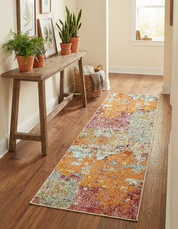 2' 2 x 6' 9 Washable Theia Runner Rug