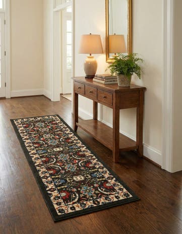 Green Neda Runner Rug