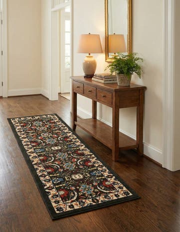 Green Neda Runner Rug