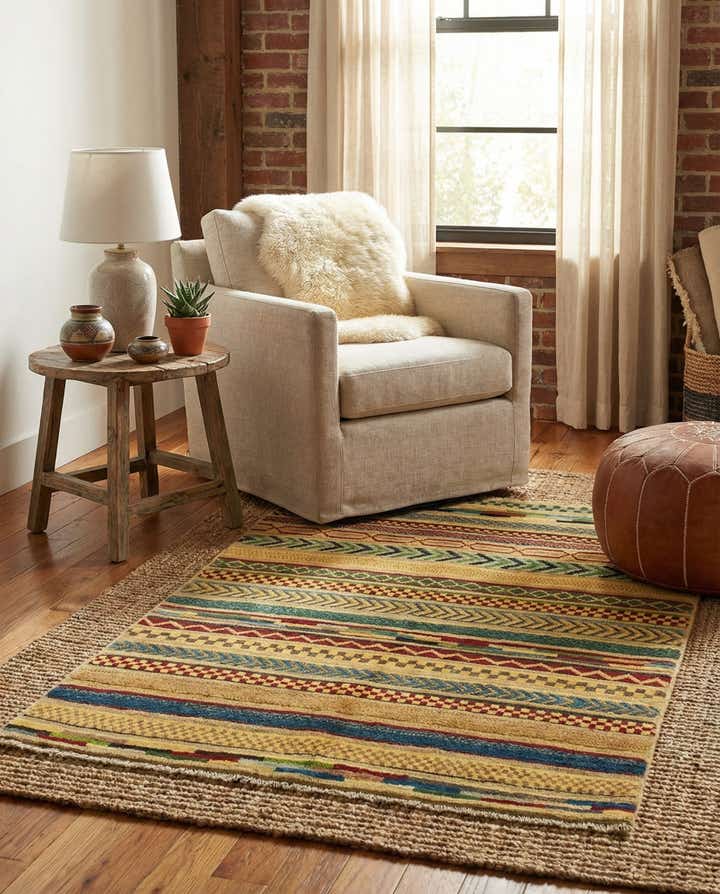 2' 9 x 4' Hand Knotted Modern Ziegler Rug