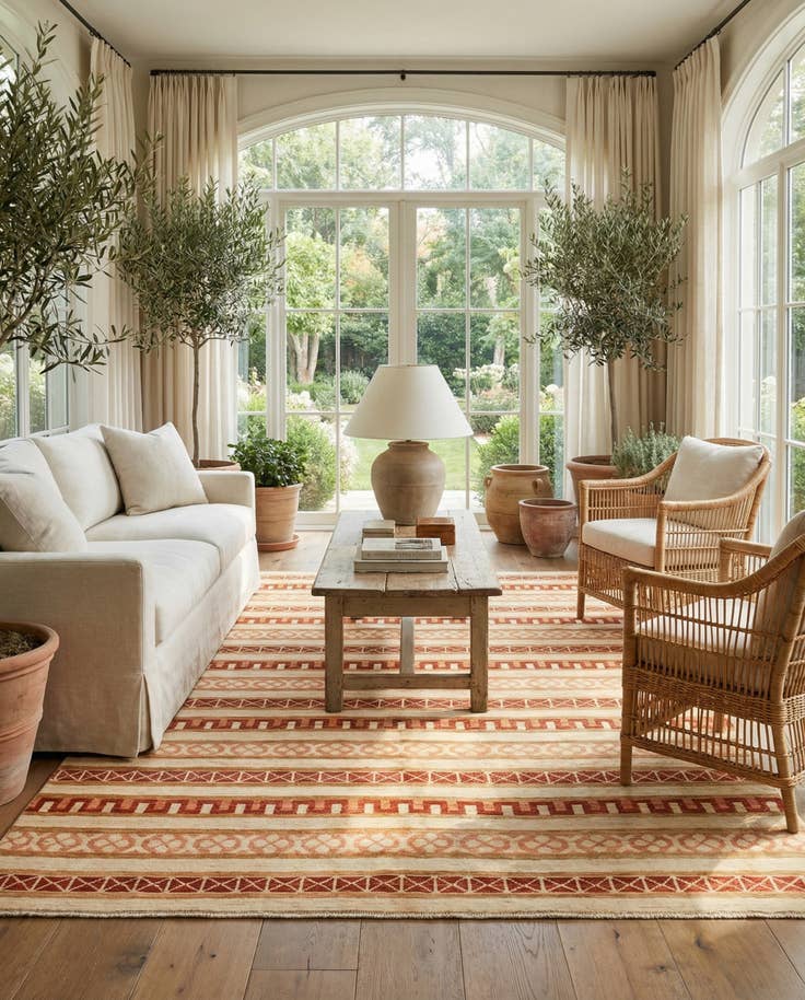 Detail image of 5' 9 x 8' 10 Hand Knotted Modern Ziegler Rug