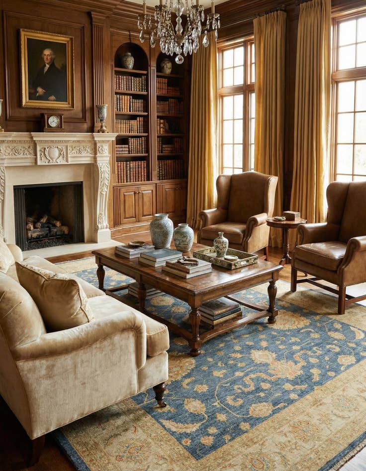 Detail image of 8' 10 x 12' 4 Kaizar Wool Rug