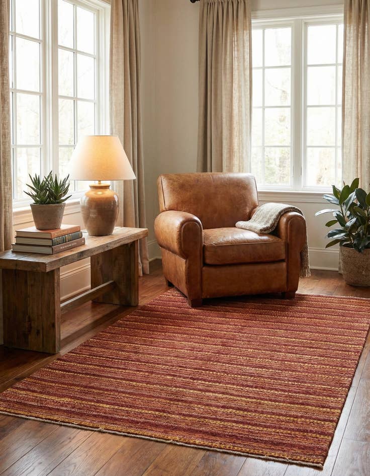 Detail image of  4' x 6'  Hand Knotted Modern Ziegler Rug