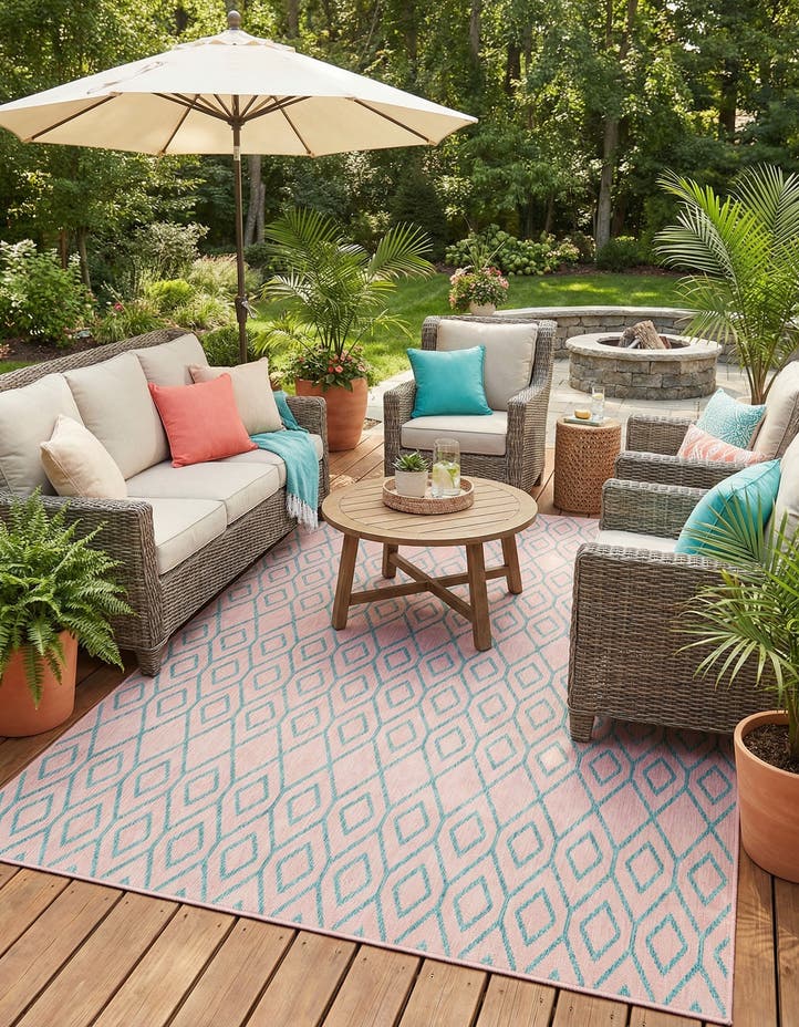 9' x 12' Easy-Clean Jill Zarin Turks and Ca...