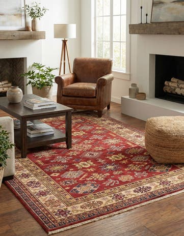 5' x 6' 3 Hand Knotted Kazak Oriental Rug