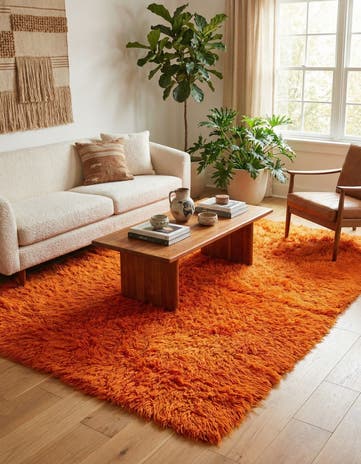 5' 2 x 7' 10 Hand Knotted Moroccan Wool Rug