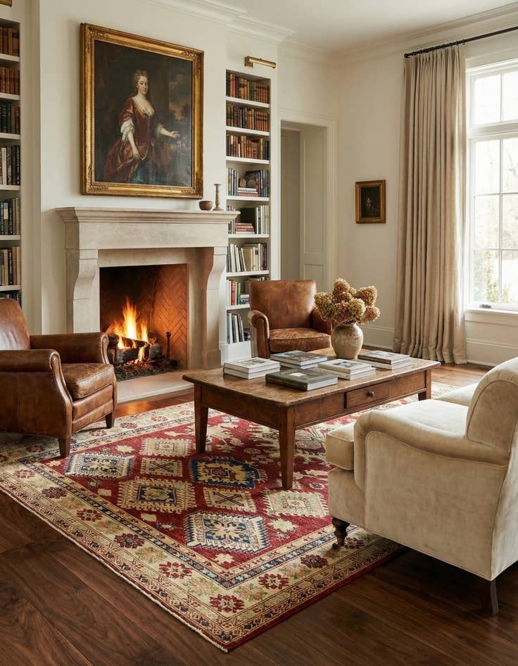 Detail image of  6' 6 x 10' 7  Hand Knotted Kazak Oriental Rug