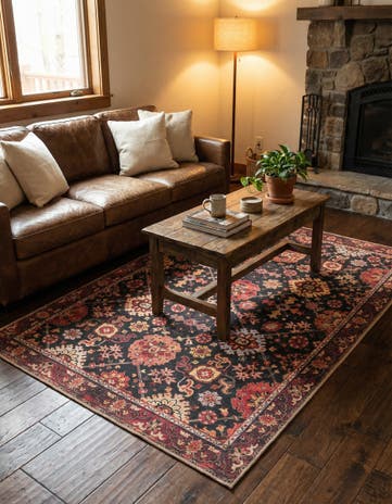 4' 1 x 6' 1 Washable Timeless Rug