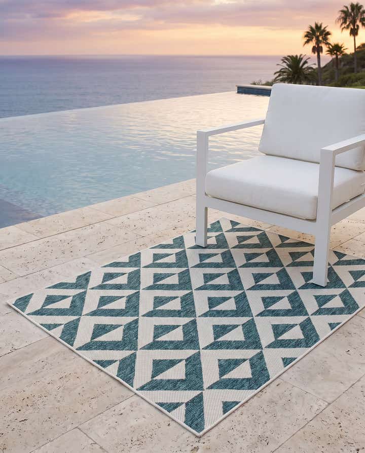 3' x 5' 3 Easy-Clean Jill Zarin Napa Indoor / Outdoor Rug