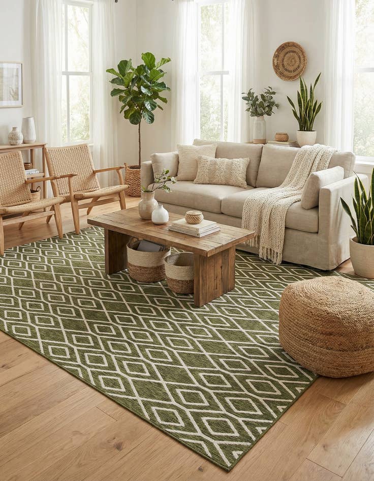 Detail image of 9' x 12' Easy-Clean Jill Zarin Turks and Caicos Indoor / Outdoor Rug