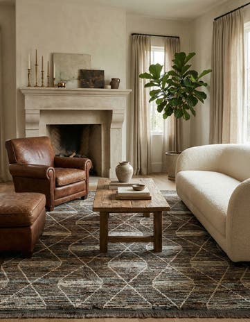 6' 7 x 9' 7 Hand Knotted Darya Wool Rug