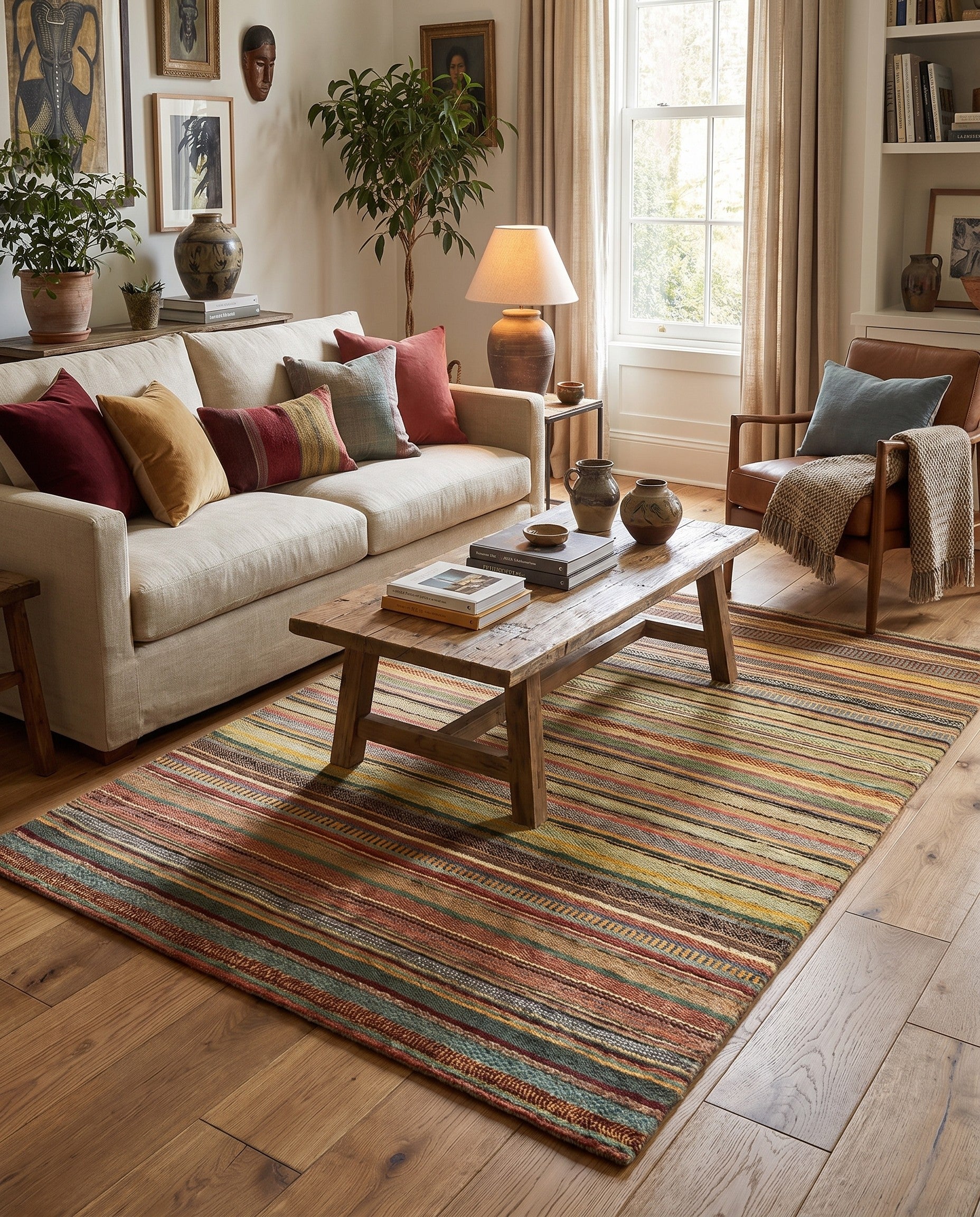 4' 6 x 6' 4 Juma Wool Rug
