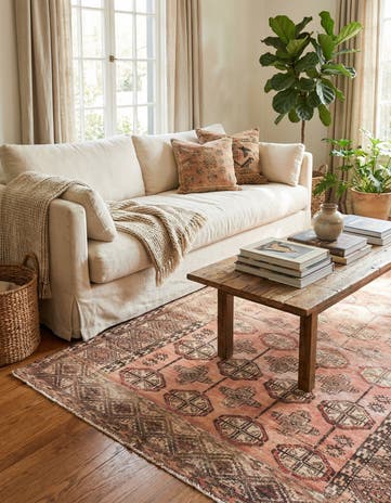3' 5 x 5' 8 Hand Knotted Ultra Vintage Persian Wool Rug