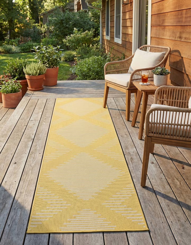 2' x 8' Easy-Clean Modern Indoor / Outdoor...