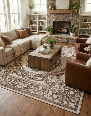 10' 8 x 10' 8 Hermitage Square Rug