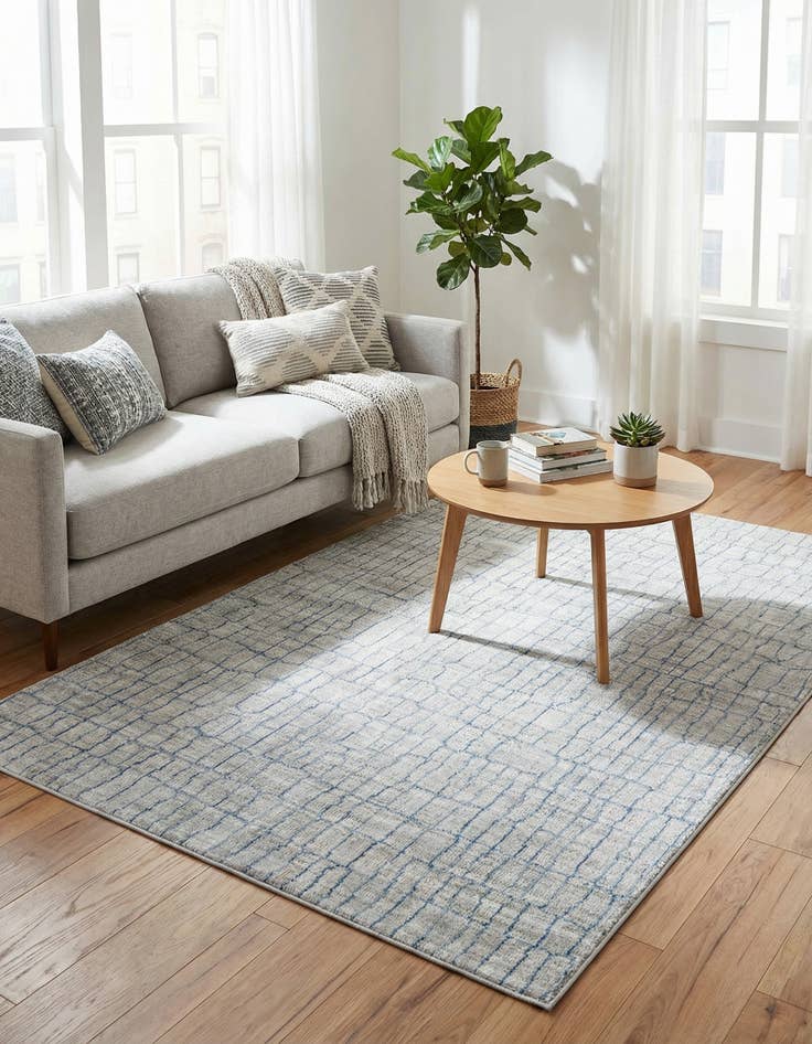 Detail image of 4' x 6' Aqua Rug