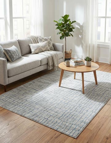 4' x 6' Aqua Rug