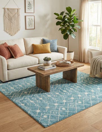 6' x 6' Moroccan Trellis Square Rug