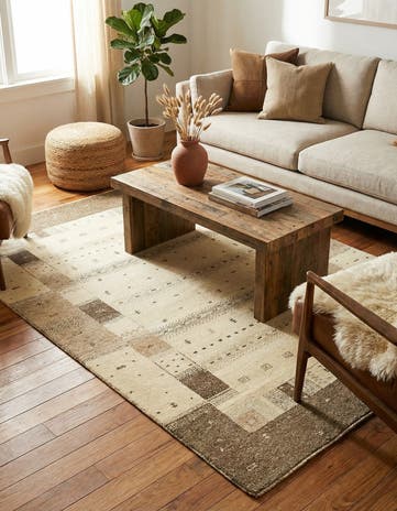 4' x 6' Hand Knotted Kashkuli Gabbeh Wool Rug