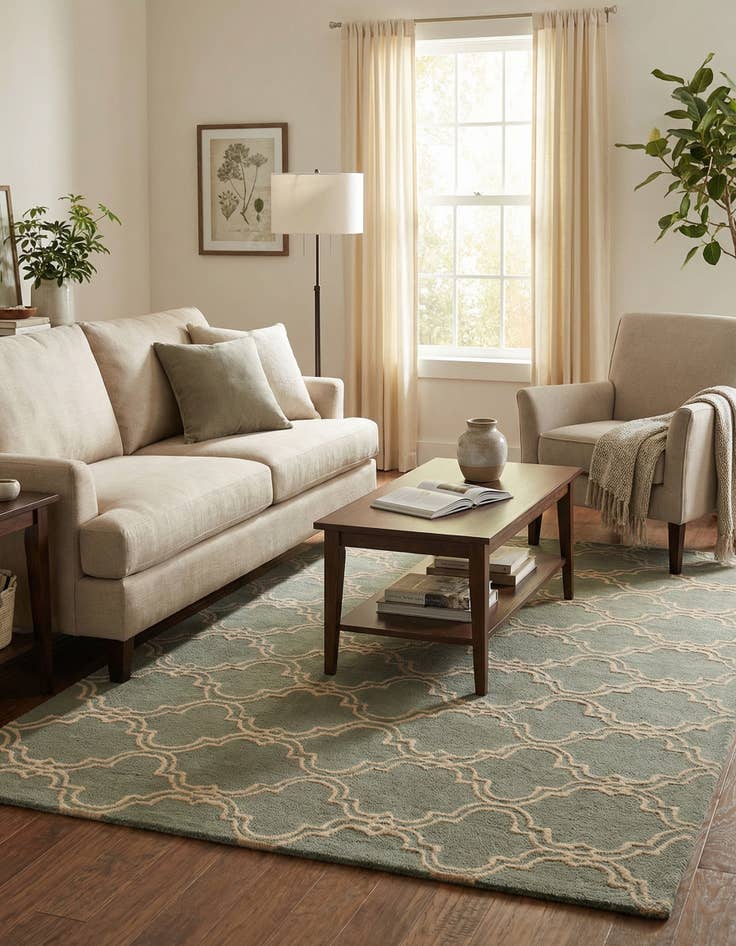 Detail image of 5' x 8' Luna Wool Rug