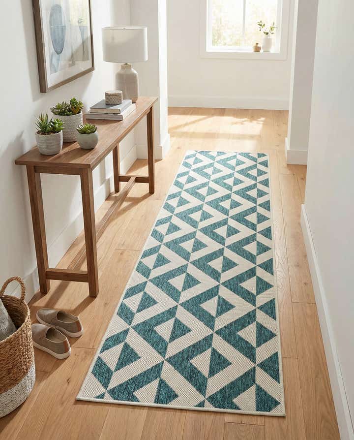 2' x 8' Easy-Clean Jill Zarin Napa Indoor / Outdoor Runner Rug