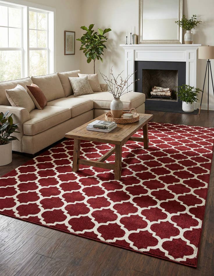 Detail image of  10' x 13' Lattice Rug