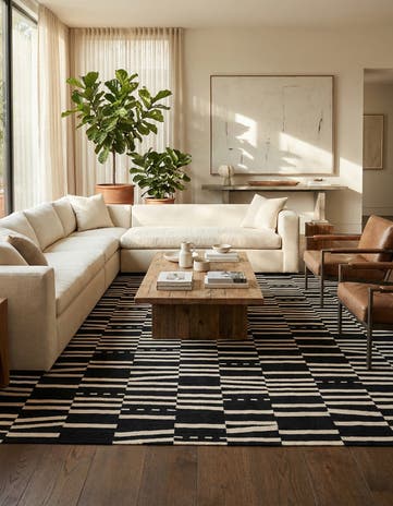 8' 4 x 9' 8 Hand Woven Kilim Modern Wool Rug