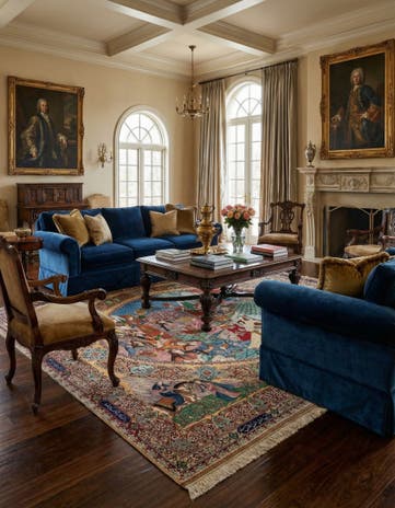 8' 6 x 9' 10 Hand Knotted Tabriz Persian Rug
