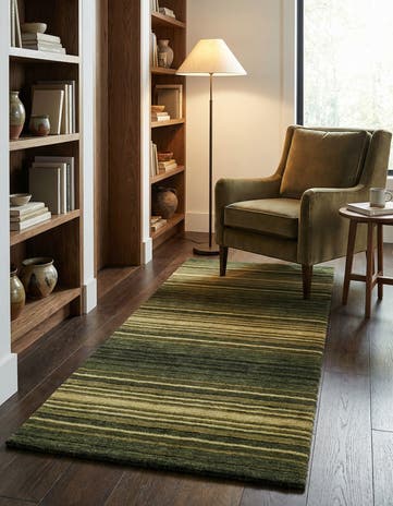 2' 4 x 4' 8 Hand Knotted Gabbeh Wool Runner Rug