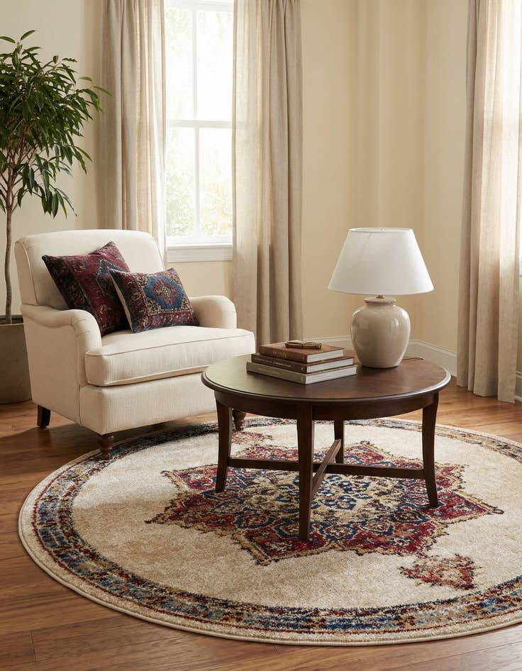 Detail image of 4' x 4' Arcadia Round Rug