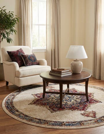 4' x 4' Eden Round Rug