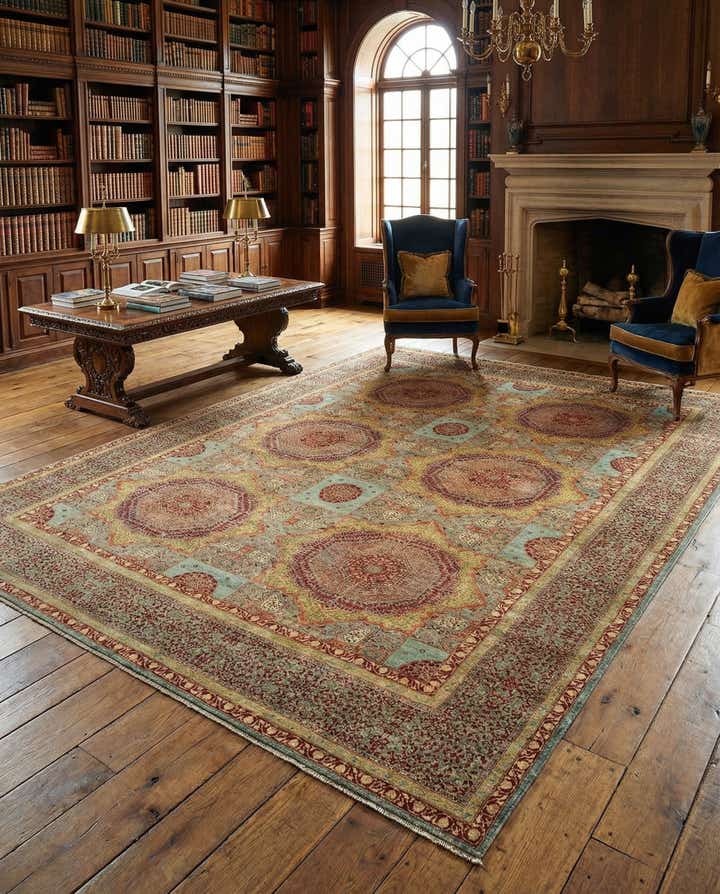 12' 3 x 15' 8 Amina Wool Rug