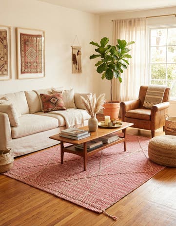 6' 1 x 8' 6 Hand Knotted Moroccan Wool Rug