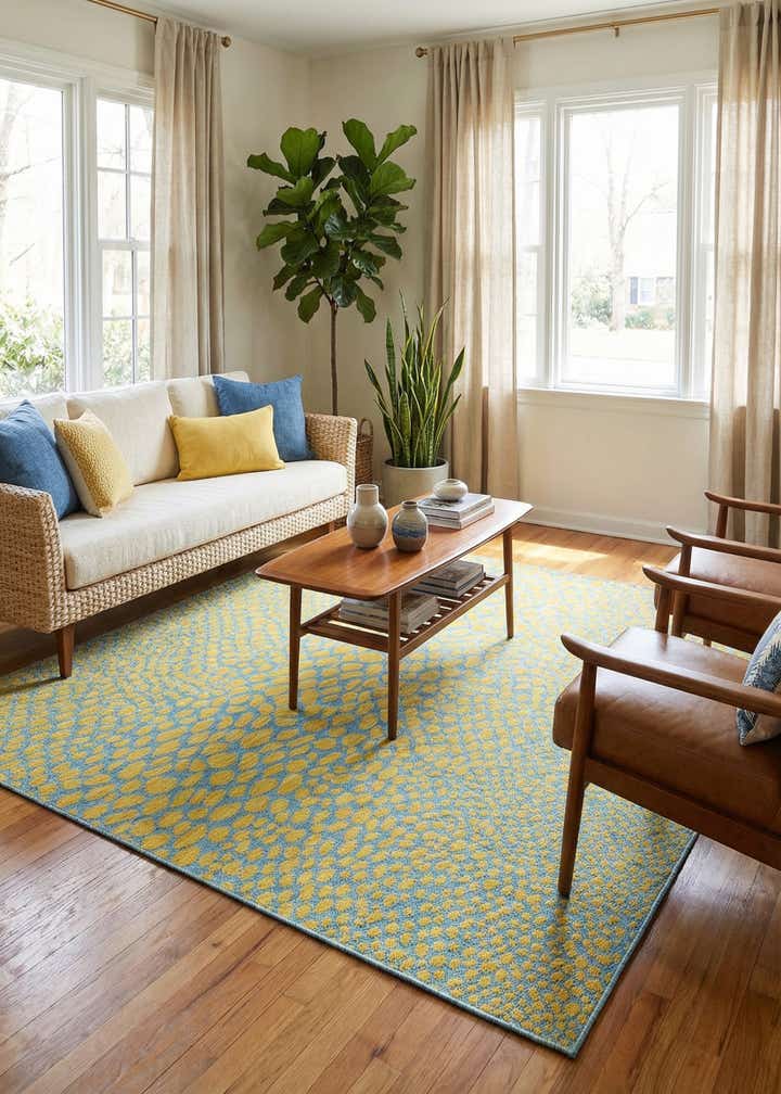 7' 10 x 7' 10 Easy-Clean Jill Zarin Cape Town Indoor / Outdoor Square Rug