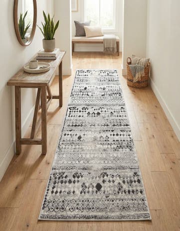 Gray Leipzig Runner Rug