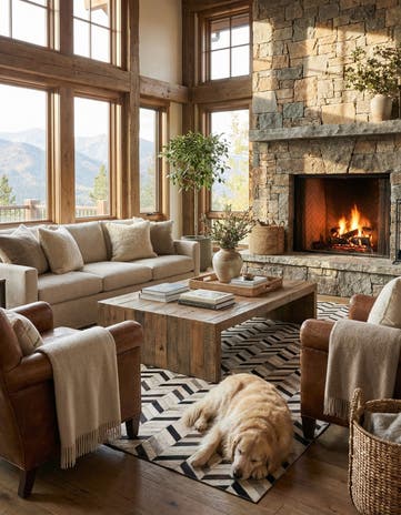5' 3 x 8' 1 Cowhide Rug