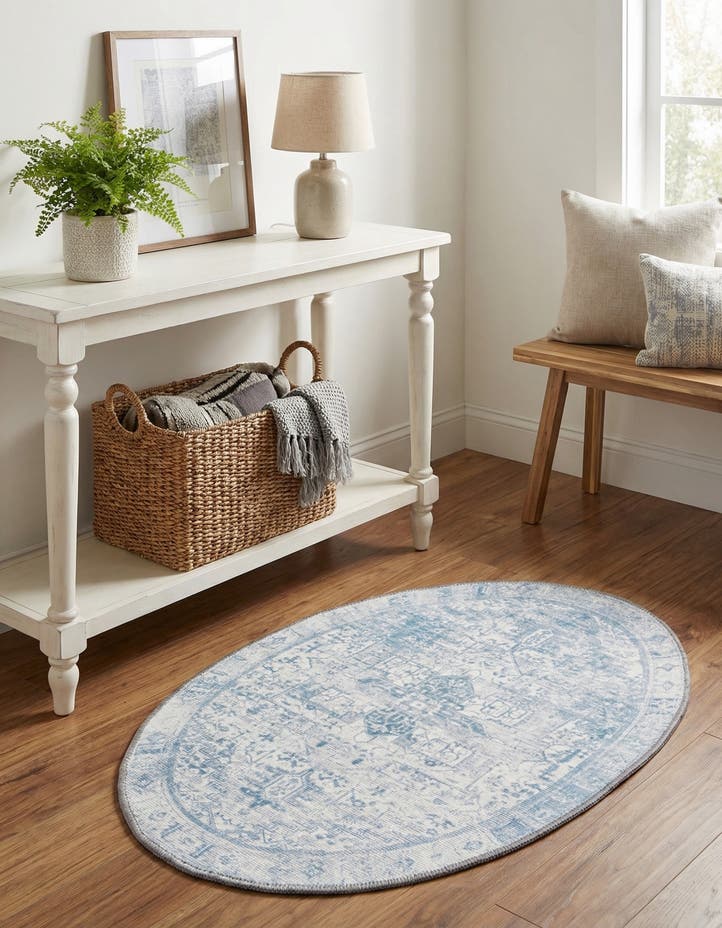 2' x 3' Washable Timeless Oval Rug