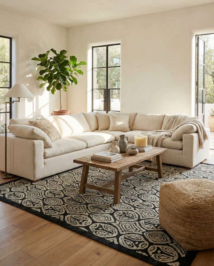 8' 6 x 10' 2 Hand Knotted Moroccan Wool Rug