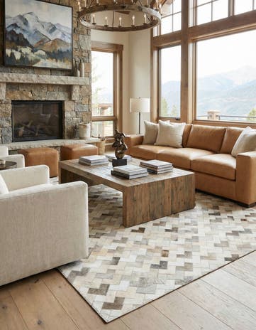 6' x 9' 1 Cowhide Stocks Rug