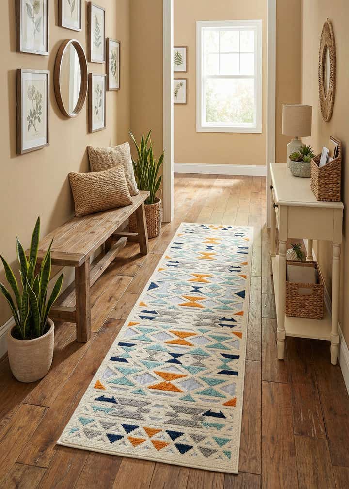 2' x 8' Easy-Clean Aruba Indoor / Outdoor Runner Rug
