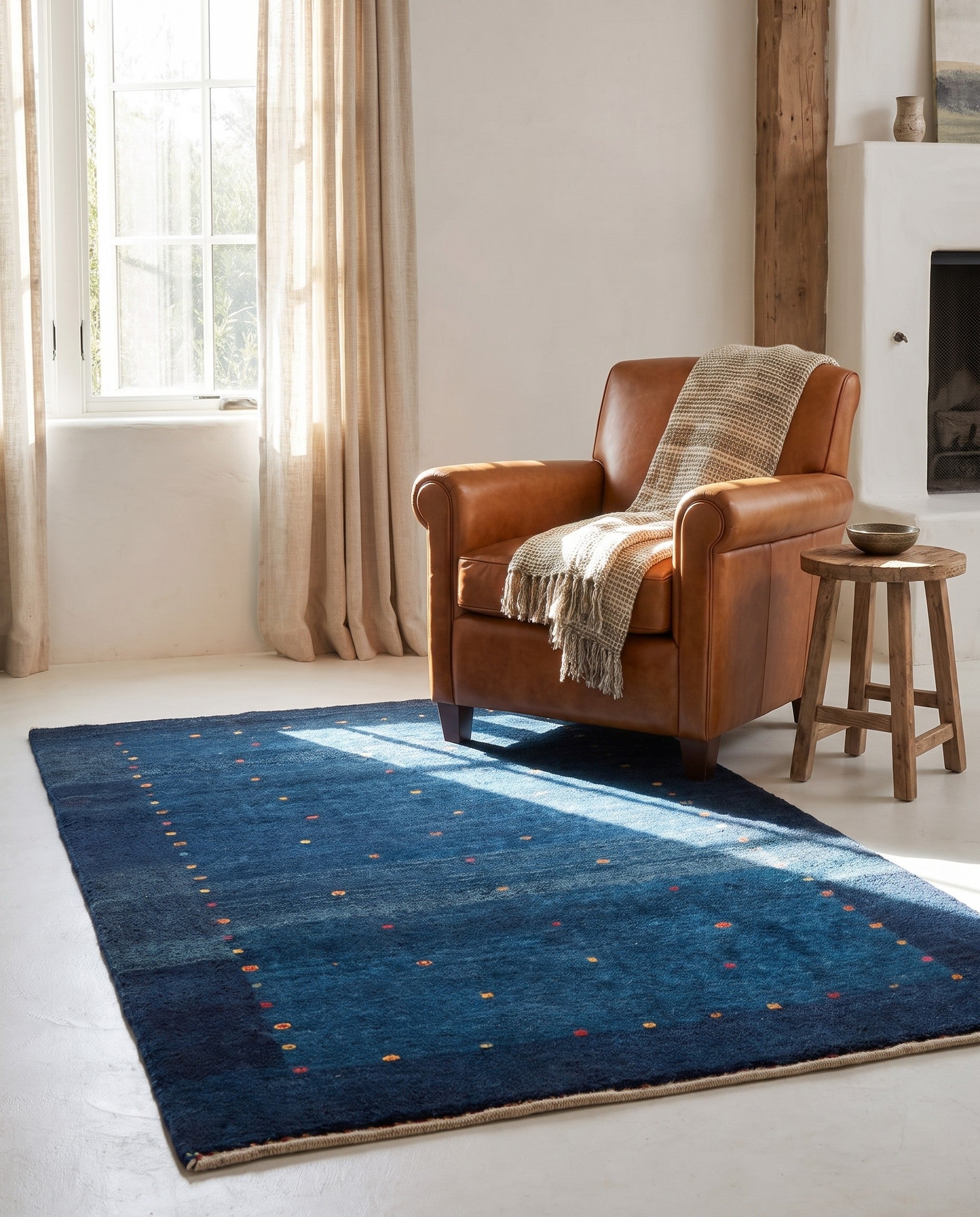 3' 11 x 6' 2 Gabbeh Rug