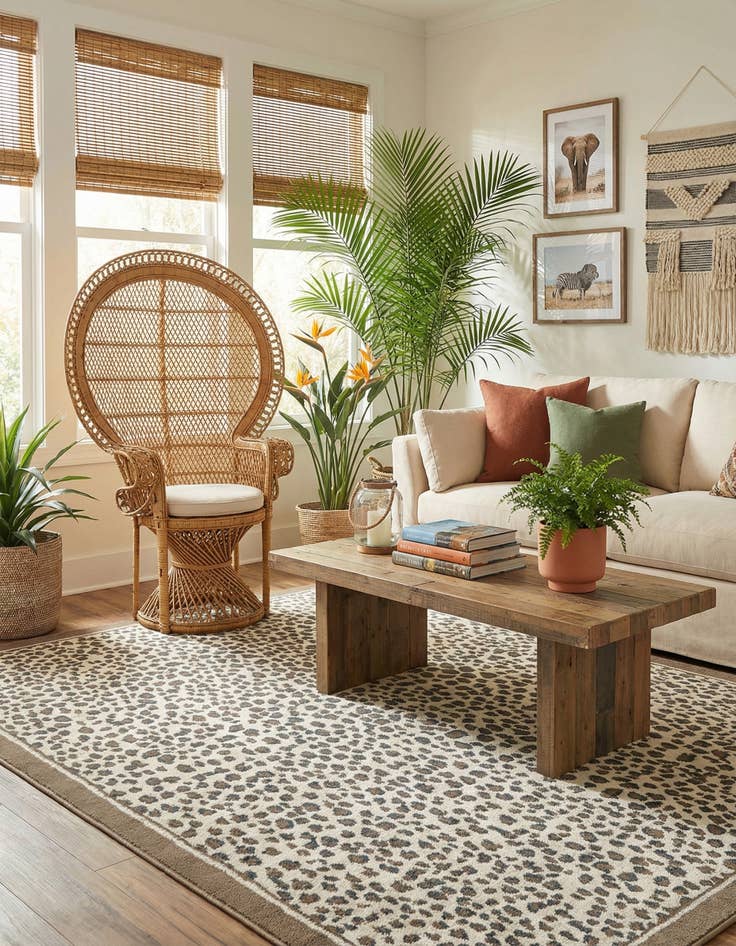 Detail image of 7' 10 x 10' Safari Rug