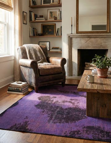 4' 3 x 6' 3 Hand Knotted Ultra Vintage Persian Wool Rug